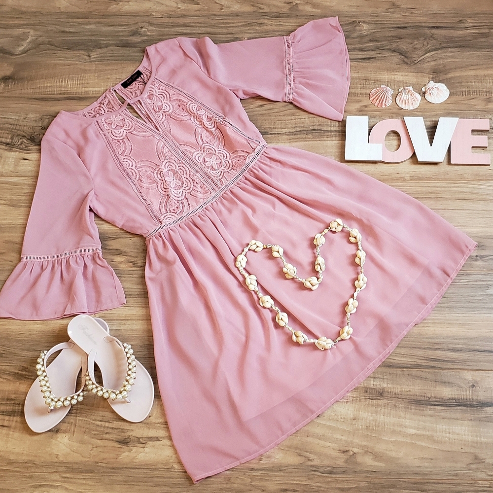 NWT Pink Boho summer dress